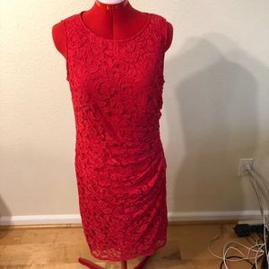 Poppy Red Adrianna Papell Dress